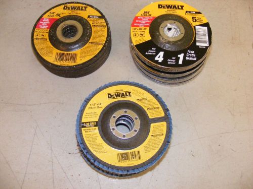 29 assorted dewalt 4 1/2 inch grinding wheels , welding ,cutting for sale
