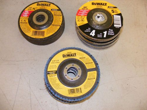 29 assorted Dewalt 4 1/2 Inch Grinding Wheels , Welding ,Cutting