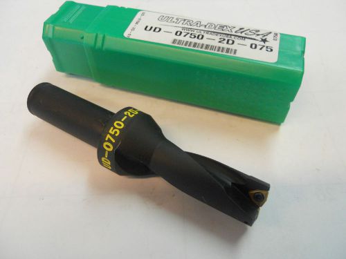 3/4&#034; ULTRA-DEX INDEXABLE CARBIDE INSERT COOLANT DRILL