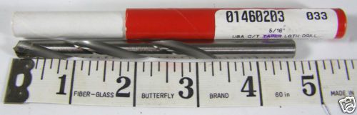 Cjt #13003125 taper length drill bit 5/16&#034;, 4-flute, carbide tipped, 6-3/8&#034; long for sale