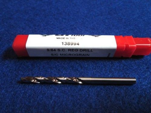 GI TOOL 138994 9/64 SOLID CARBIDE DRILL JOBBER LENGTH MADE IN USA NEW