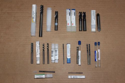 Lot of 14ea carbide end mills new for sale