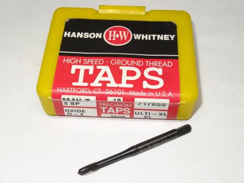 Hanson whitney m4 x 0.7 d4 3fl hss ulti-xl plug spiral point tap oxide 71765 usa for sale