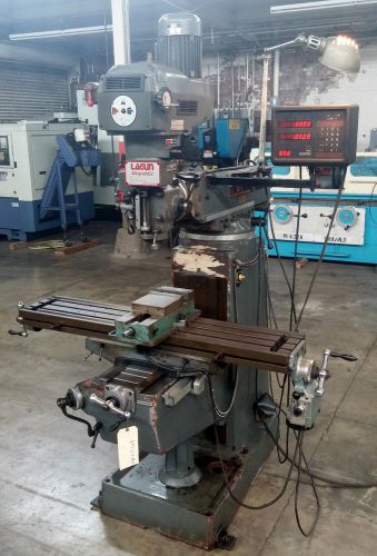 Lagun ftv-2s milling machine 10 x 51 talbe with anilam dro&#039;s x axis powerfeed for sale