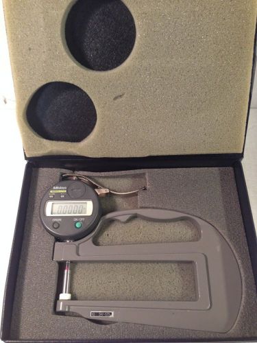 Mitutoyo #547-520 deep throat depth gage with digimatic indicator for sale