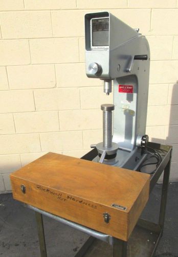 CLEAN! OFFICINE GALILEO #A-200 ROCKWELL HARDNESS TESTER w/ WEIGHTS &amp; TEST BLOCKS
