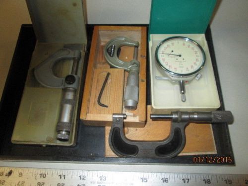 MACHINIST TOOLS LATHE MILL Machinist Lot of Micrometer s Indicator Gage  Gauge s