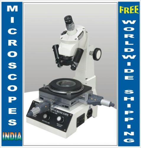Toolmaker angular &amp; linear measuring microscope w digital micrometer 1um for sale