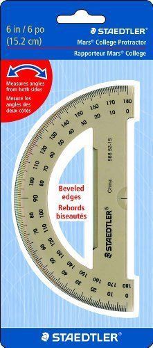 Staedtler 180 Degree Protractor - 1 Piece[s] (5685215BK)