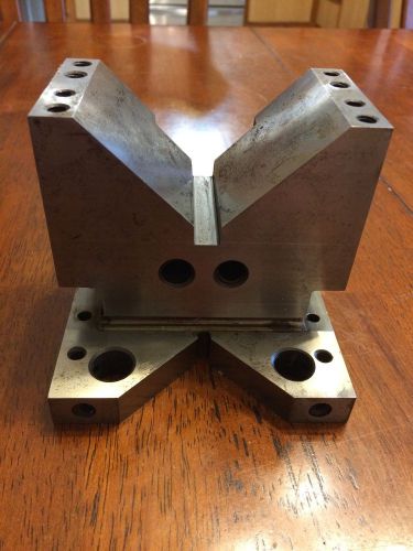 Precision Ground Hardened Steel Fishtail V Block Toolmaker Made