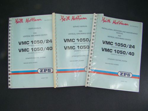 Zps vertical machining center vmc1050/24-1050/40 manual set maint, serv &amp; parts for sale
