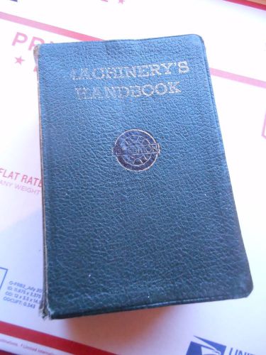 Machinery&#039;s handbook 13th edition 1946 in nice shape! for sale