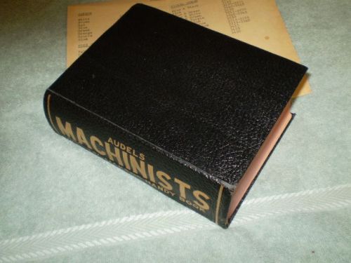 VINTAGE AUDELS MACHINIST &amp; TOOLMAKERS HANDY BOOK 1948 LIGHT USE IF ANY