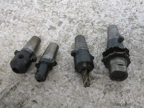 4 KWIK SWITCH 200 TOOLHOLDERS, ENDMILL 1/4&#034;, 1/2&#034;, 5/8&#034;, FACEMILL 1-1/2&#034;