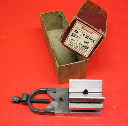 Starrett no.567 v block and clamp with box for sale