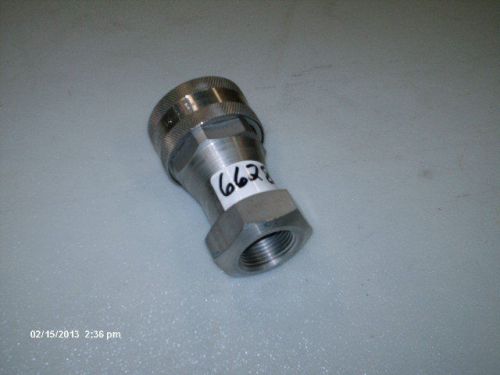 Aeroquip quick disconnect s/s coupling p/n fd45-1005-16-16 1&#034; fnpt x female (new for sale