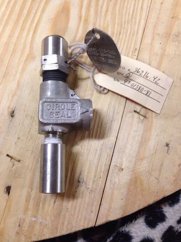 Circle Seal R 5200 Relief Valve R52 59T1-2MP 3300 PSI 316 Stainless New (A2)