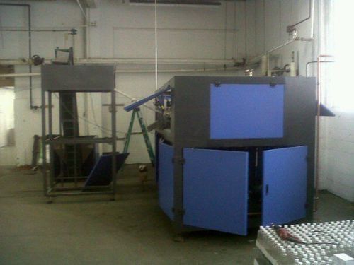 Bottle Blow molding Machine With Compressors &amp; Dryer, Blow molder with molds.