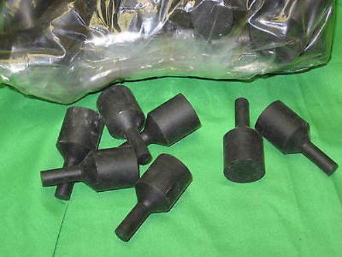 Lot of 100+ Shercon Ultrabake Step Plugs 3/8&#034; x 1-1/4&#034; Black Rubber