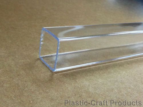 72&#034; acrylic square tube (clear) - 1&#034; id x 1-1/4&#034; od x 1/8&#034; wall (nominal) for sale