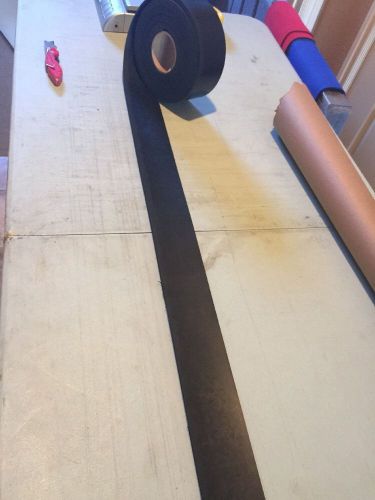 Epdm roll 1/4&#034; thick 3&#034; wide 18&#039; long black 80 duro for sale