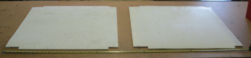 2 pieces white teflon sheet 0.25&#034; thick 29.5&#034; x 29.5&#034; 1/4 inch cut ptfe plastic for sale