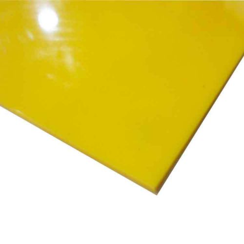 High density polyethylene sheet .060&#034; x 21&#034; x 48&#034; - yellow hdpe for sale