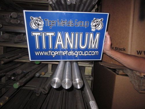 Grade 5 6al-4v titanium solid round bar (1.35&#034; diameter x 35.75&#034; length) #164 for sale