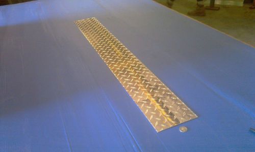 Aluminum flat diamond plate sheet stock 6 in x 48 in, 1/16 thick, 6in, 6 in, 6”, for sale
