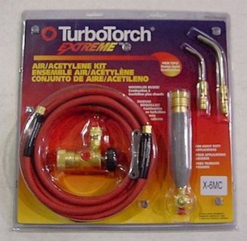 Turbotorch x-6mc acetylene torch kit  + tt-mc metal tote (kit) for sale