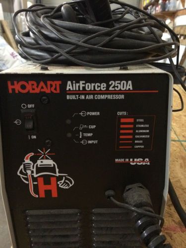 Hobart plasma cutter air forced 250 a for sale