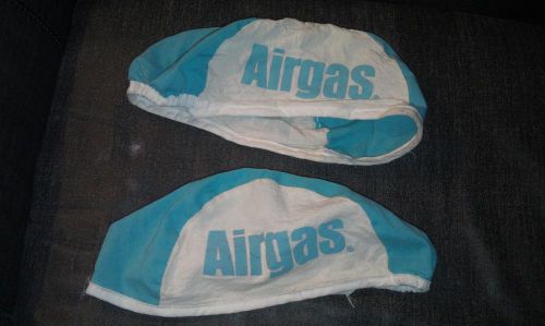 Two Airgas Welder&#039;s beanie skull caps, used in nice shape