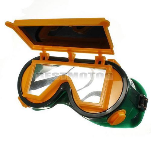 Flip Up Welding Goggles Protection Darken Glasses Rectangle Safety Welder Goggle