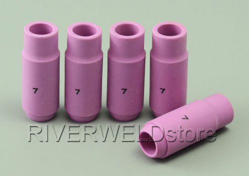 10n47 7# tig alumina cermic cup nozzle, tig torch sr pta wp 17,18 26 series, 5pk for sale