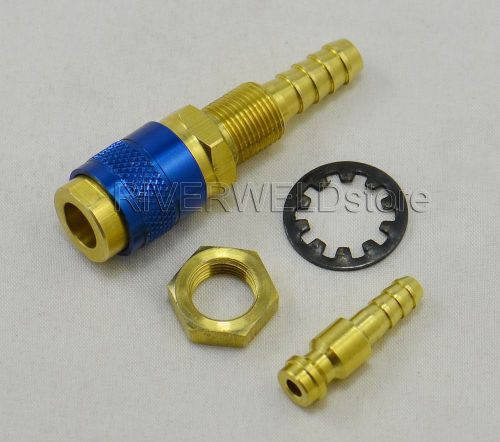 Water-cooled &amp; gas adapter quick connector fitting fit tig welding torch intake for sale