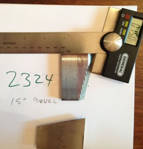 Lot 2324 15 Deg Bevel Cutters Weinig / WKW Corrugated Knives Shaper Moulder