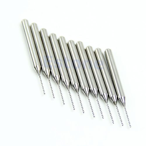 New 0.6mm 10pcs carbide steel micro engraving drill bits tool cnc pcb dremel for sale