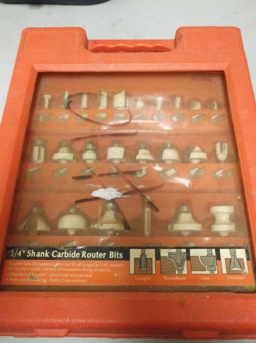 Hickory Woodworking 24-Piece 1/4&#034; Shank Carbide Router Bits #RBK1030