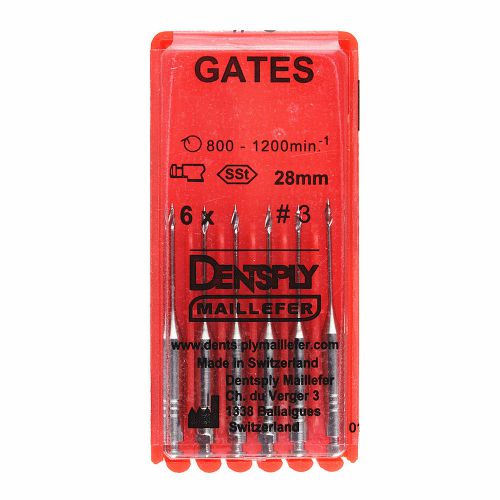10 packs dentsply maillefer gates 28mm #3 glidden drills endo rotary bur file for sale