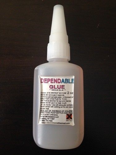 Dental Lab Adhesive - Medium - 2 oz. Super Glue - 5 Bottles