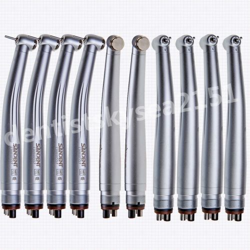 10 New Push Button High Speed Handpieces 4 Holes Sandent Clean NSK Style #001