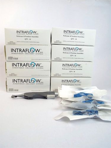 Intraflow anesthesia handpiece tool w/ 10 boxes of perforator &amp; transfusers for sale