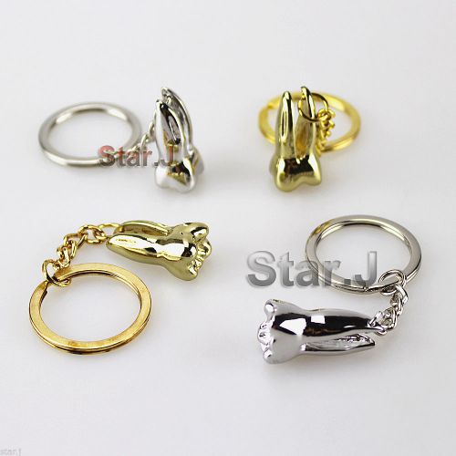 4pcs molar shaped tooth key chain dentist dental lab great gift! for sale