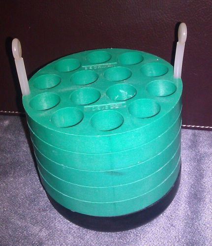 5 Green Beckman 349950 Tube Slot Bucket Adapter 15 mL Tube with One 349949 Pad