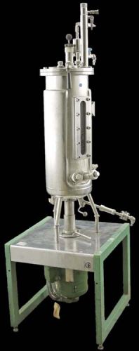 B. braun es-15 lab ss double-jacketed vessel fermentor fermenter system #2 for sale