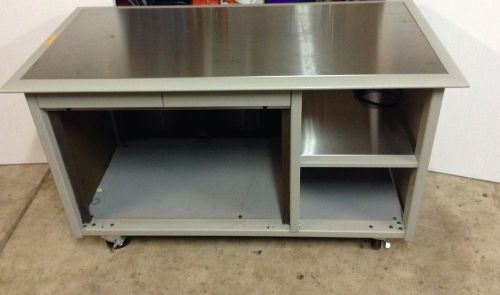 Durable- Stainless Steel Top- FANNED-Mass Spectrometer LAB Table/Cart w/wheels