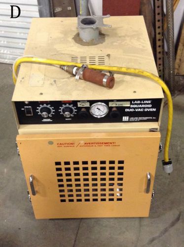 Lab line instruments laboratory squaroid duo-vac vacuum oven r3628 for sale