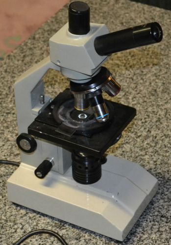 Professional microscope with 3 lens, light diffuser, 40x - 400x magnification for sale