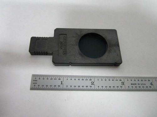 MICROSCOPE PART OLYMPUS POLARIZER SLIDE OPTICS AS IS BIN#M8-38