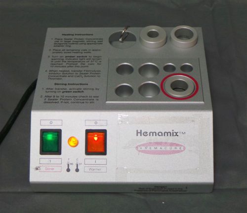 Hemamix Haemacure E-101844 Warmer Stirrer Device Lab